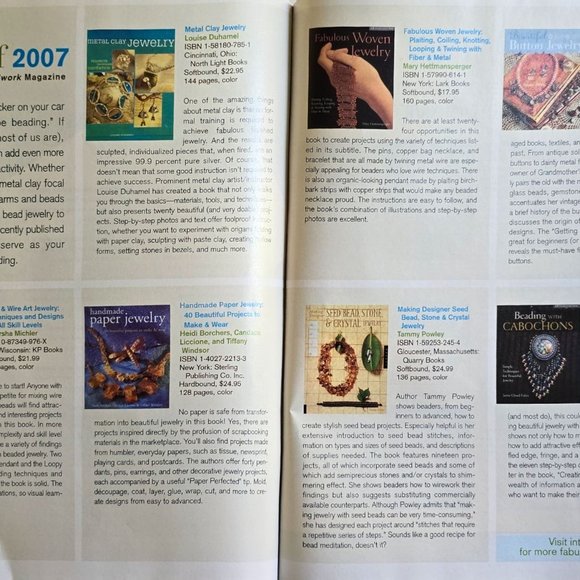 Beadwork Magazine Beads 2007 The Ultimate Beader's Resource - Picture 9 of 10